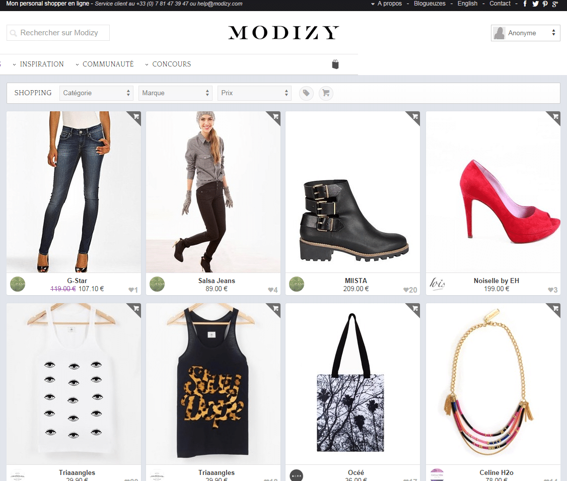 vendre sur modizy