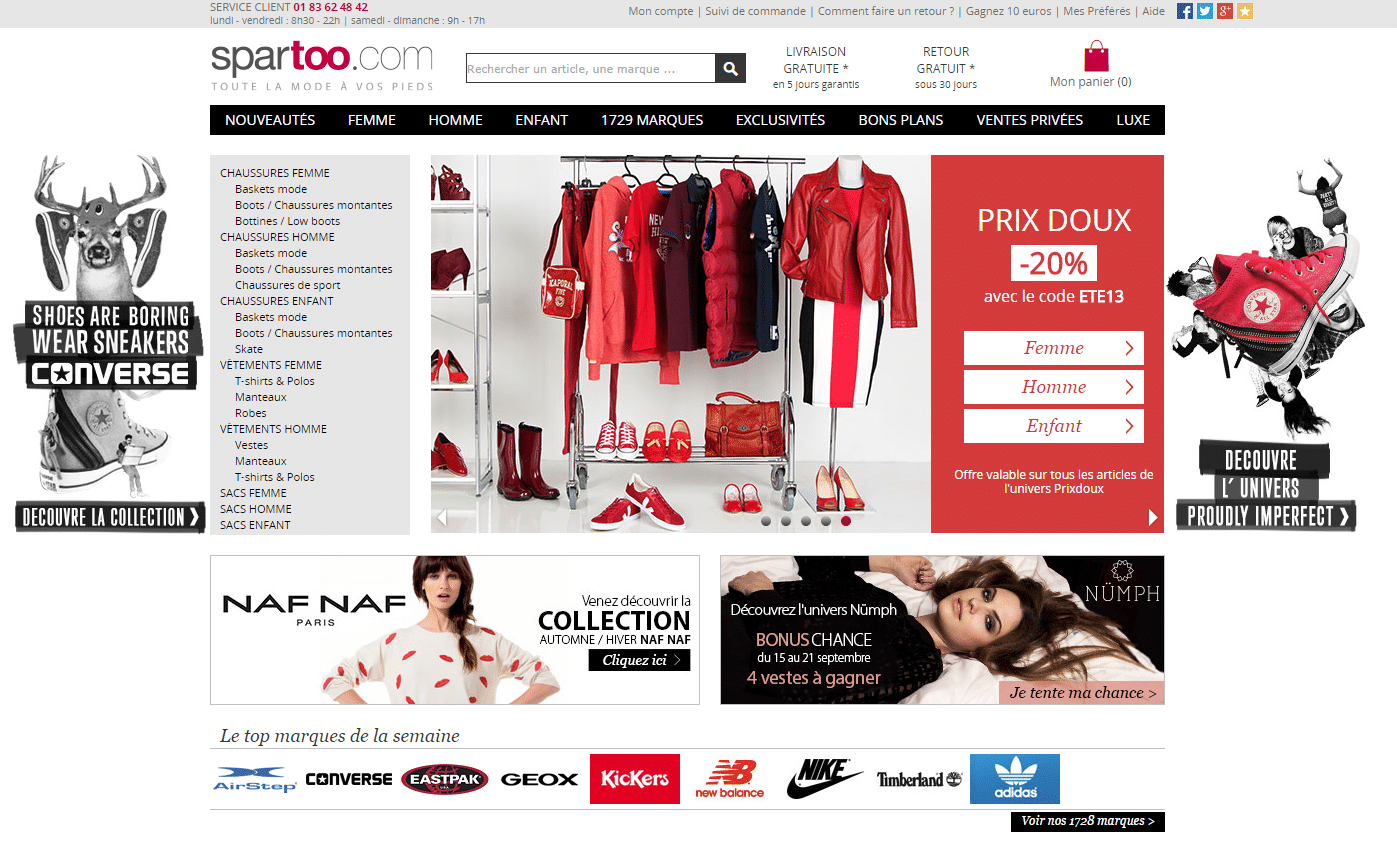 export catalogue produit sur spartoo